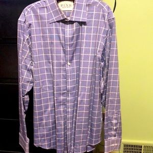 Thomas Pink Dress Shirts /Slim Fit / Plaid
